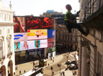 Piccadilly Circus Building Painting - Industrial Abseiling Work